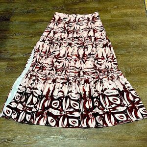 Beulah tiered maxi skirt L